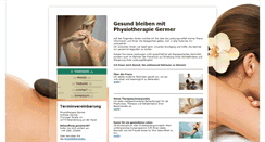Desktop Screenshot of physiotherapie-germer.de